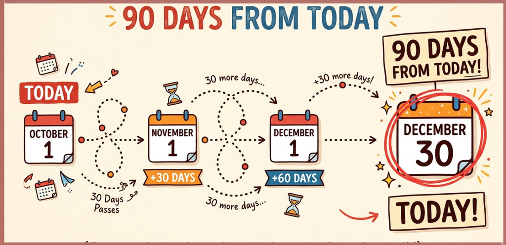 What is 90 Days From Today?