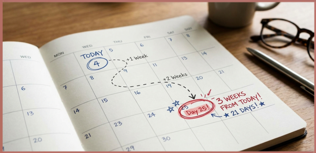 What is 3 Weeks From Today?