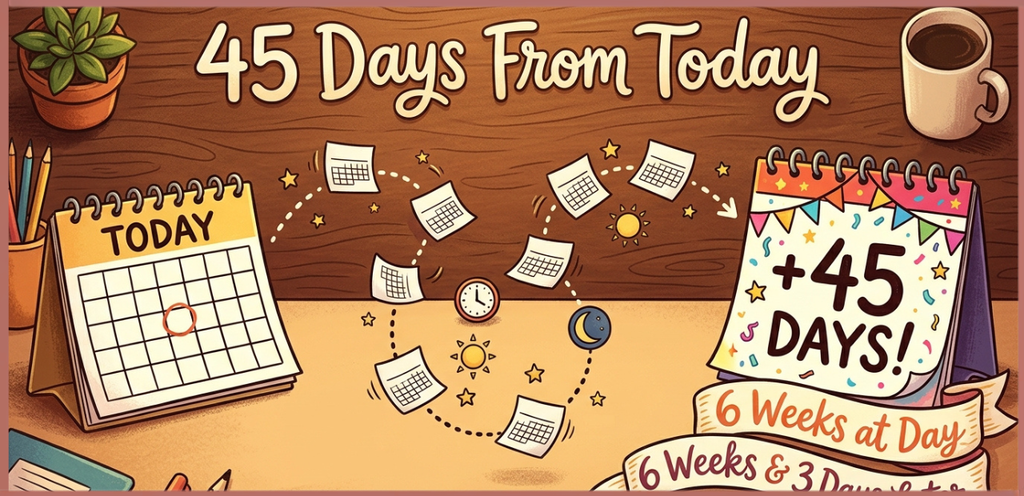 What Is 45 Days From Today? Exact Date, Day of the Week, and Calendar Guide