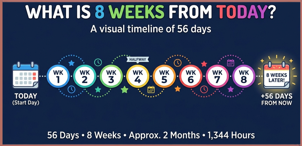 What Is 8 Weeks From Today? Exact Date, Day, and Complete Calculation Guide